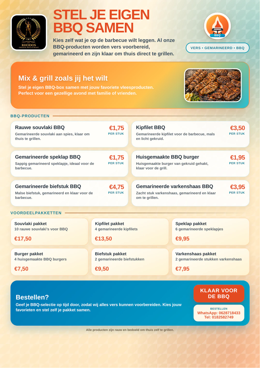 Voorblad van de BBQ Samen flyer