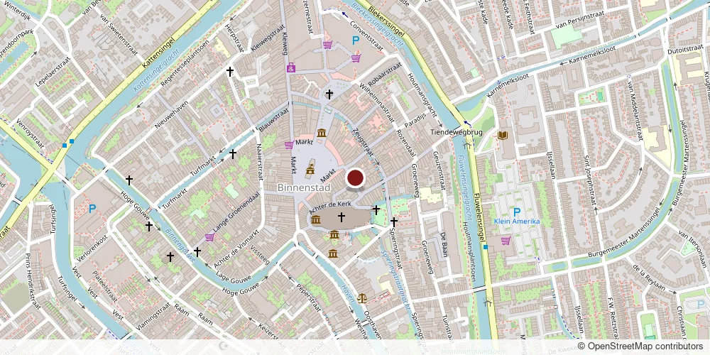 Kaart met de locatie van Grieks Specialiteiten Restaurant Rhodos